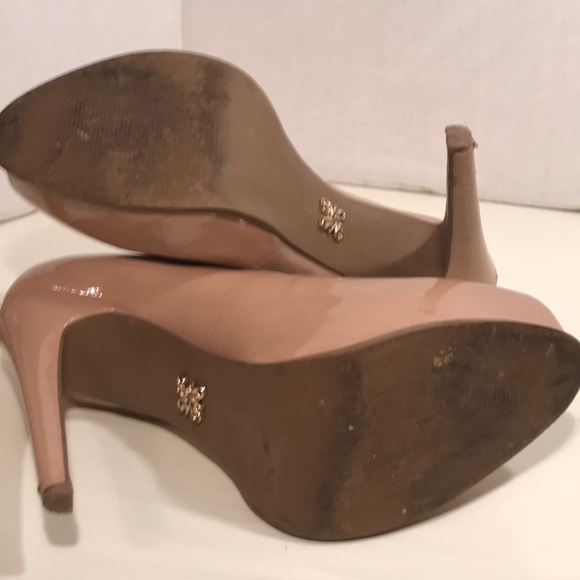 Simply Vera Pink Patent Leather Platform Heels - Picture 8 of 8